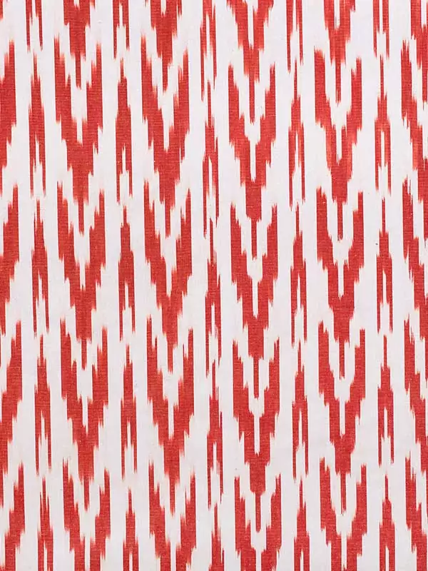 Red ikat fabrics