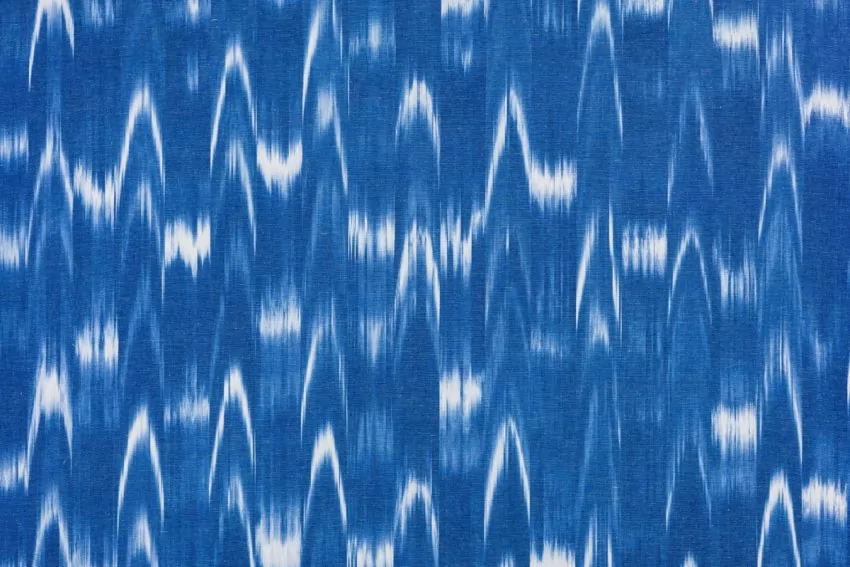 Mallorcan fabric Ikat 101 blue