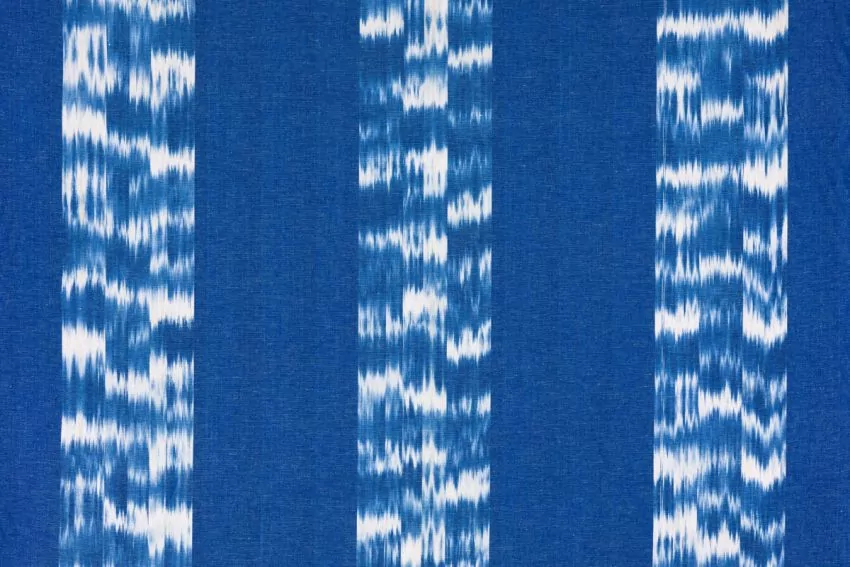 Mallorcan fabric Ikat 99 blue