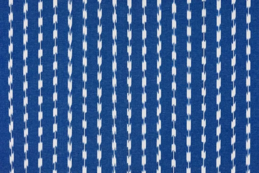 Mallorcan fabric Ikat 302 blue