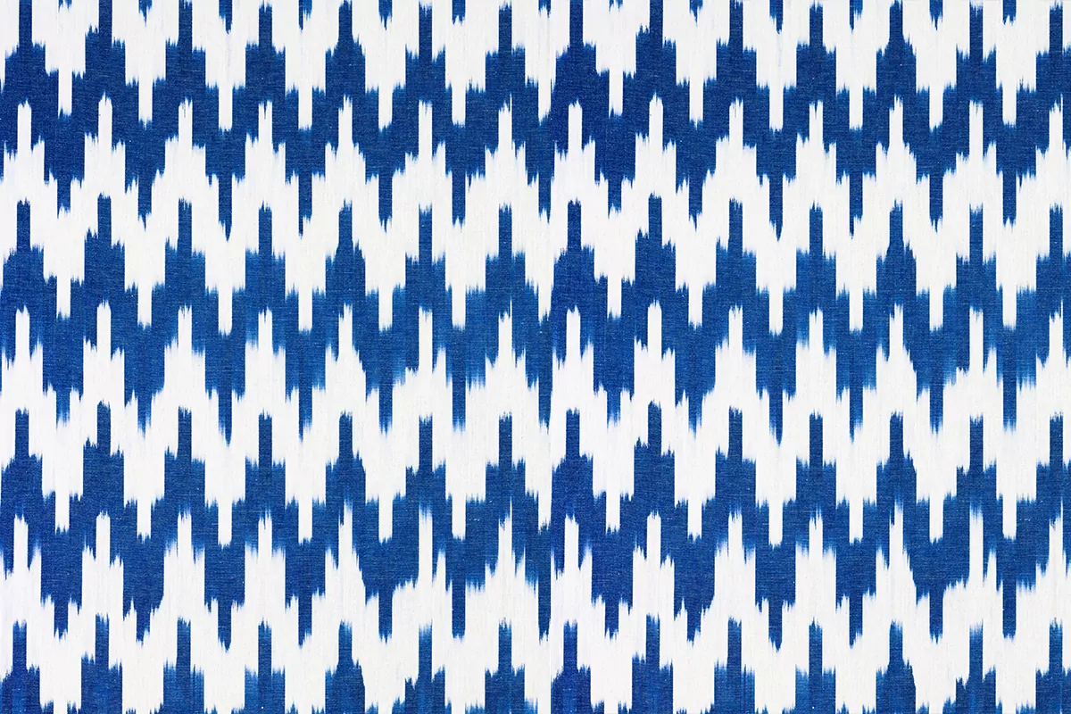 Blue ikat fabrics