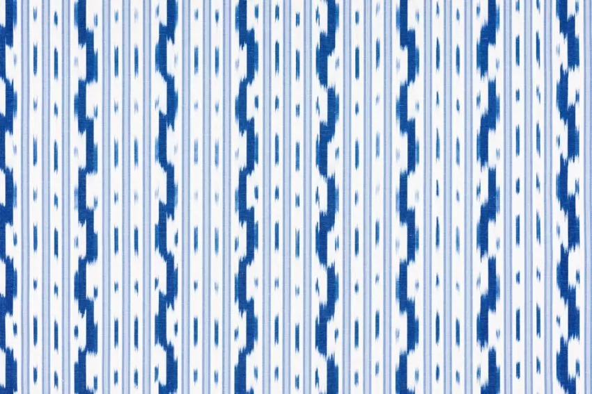 Mallorcan fabric Ikat 103 blue