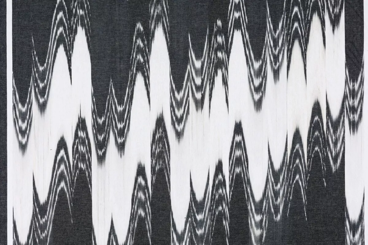 Black ikat fabrics