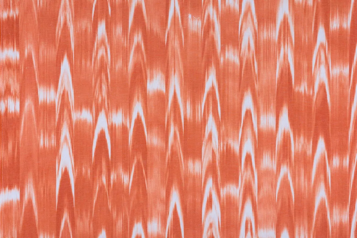 Orange ikat fabrics