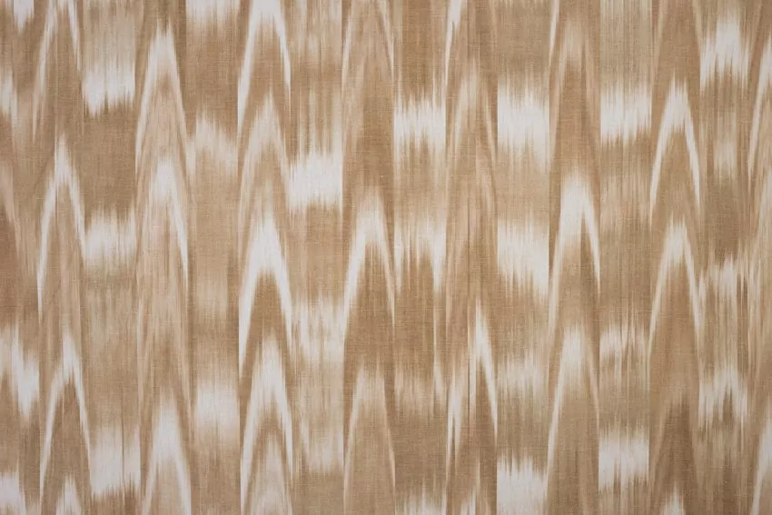 Mallorcan fabric Ikat 101 Toasted brown