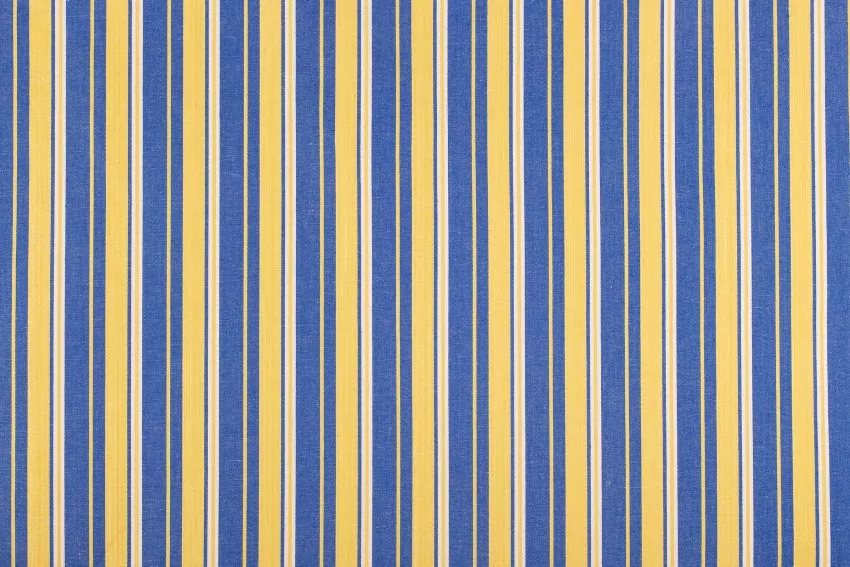 Mallorcan fabric Striped 228 Yellow / blue