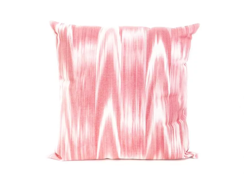 Mallorcan fabric Ikat cushion 101 Pink