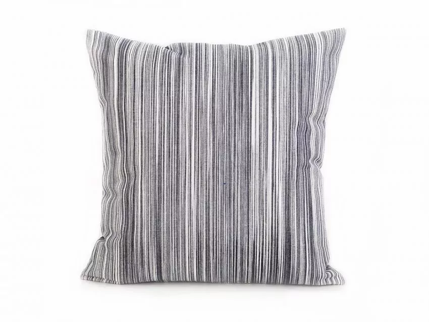 Mallorcan fabric Stripes cushion 213 Grey