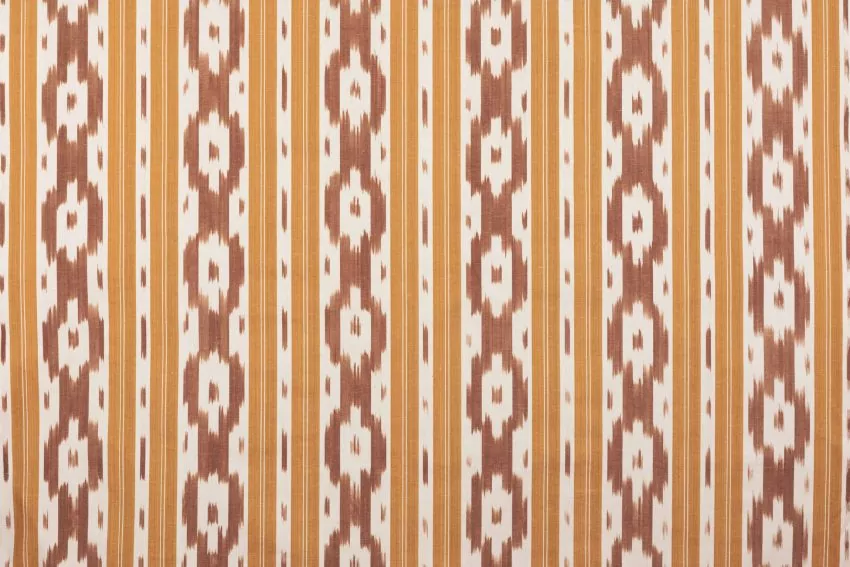 Mallorcan fabric Ikat 104 Brown