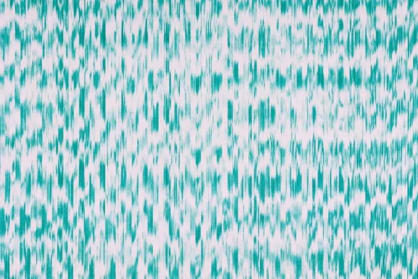 Mallorcan fabric Ikat 107 Turquoise