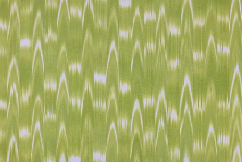 Mallorcan fabric Ikat 101 apple green