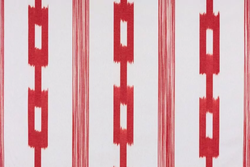 Mallorcan fabric Ikat 197 Red
