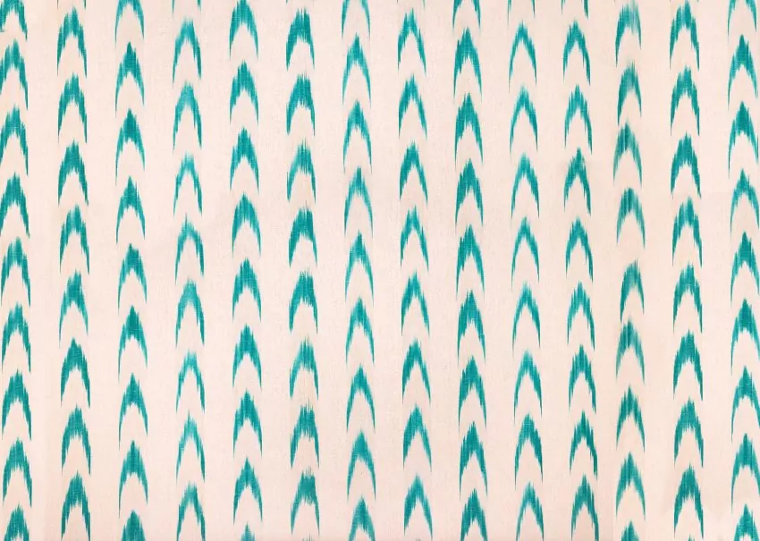 Mallorcan fabric Ikat 61 turquoise
