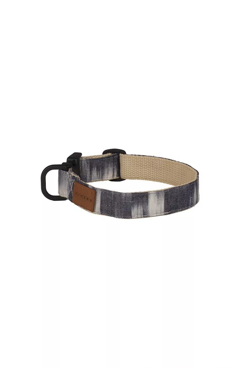 Ikat 107 schwarzes Hundehalsband