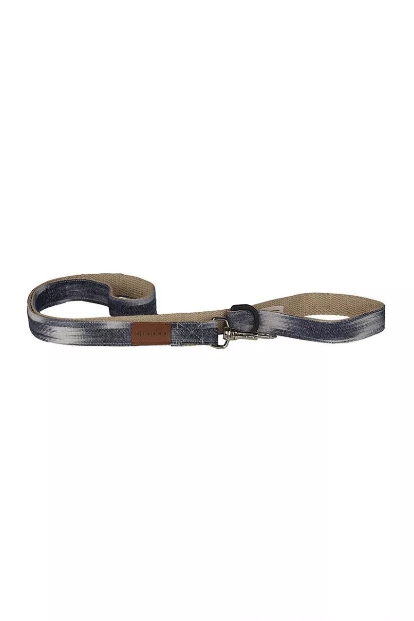 Dog leash Mallorcan fabric 107 black