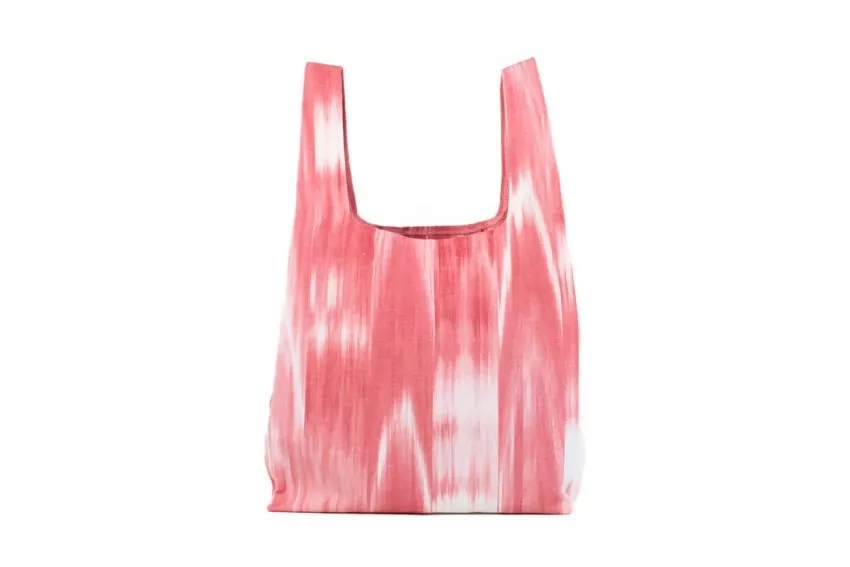 Einkaufstasche aus Ikat-Mallorca Stoff 101 Pink
