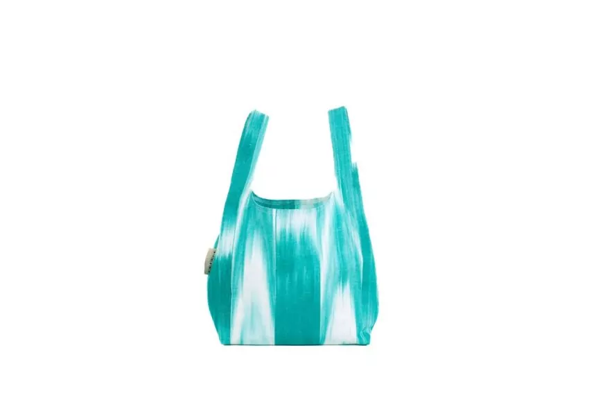 Bossa tela ikat compra 101 Turquesa - Imatge 3