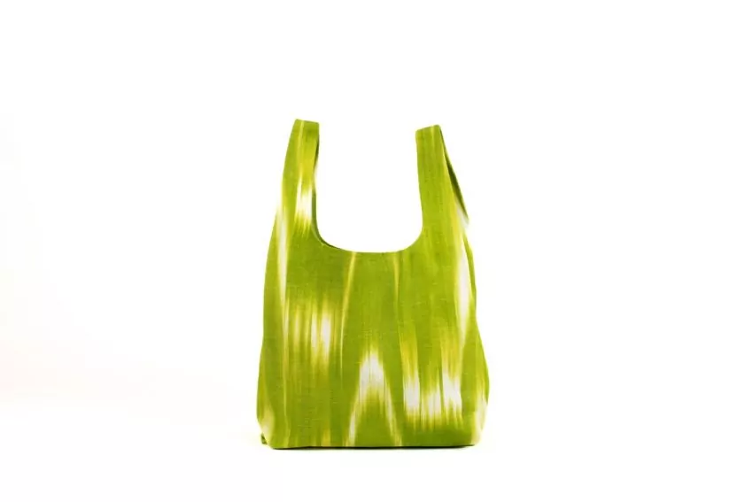 Bossa tela ikat compra 101 Verd Poma - Imatge 4