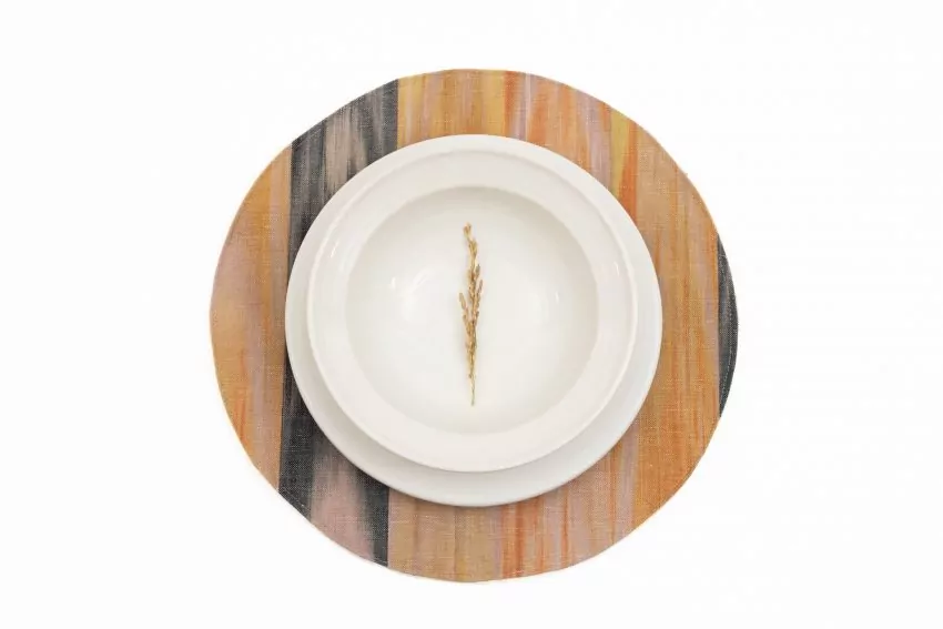 Llanatura ikat 200 Beige underplate