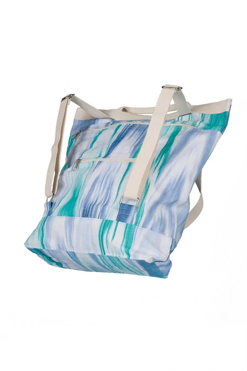 Bolsa Mochila tela Mallorquina 200 Azul - Imagen 4