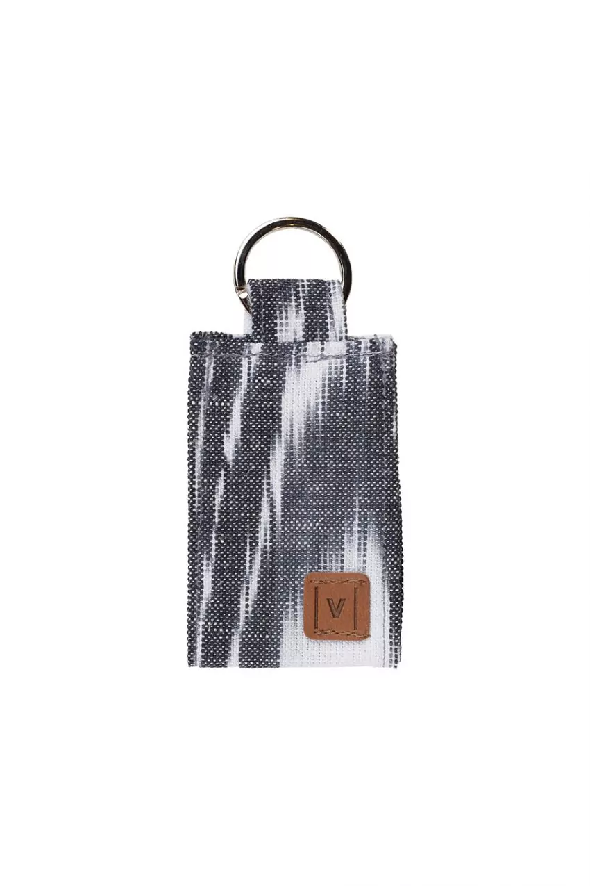 Keychain Mallorcan ikat fabric 124 black