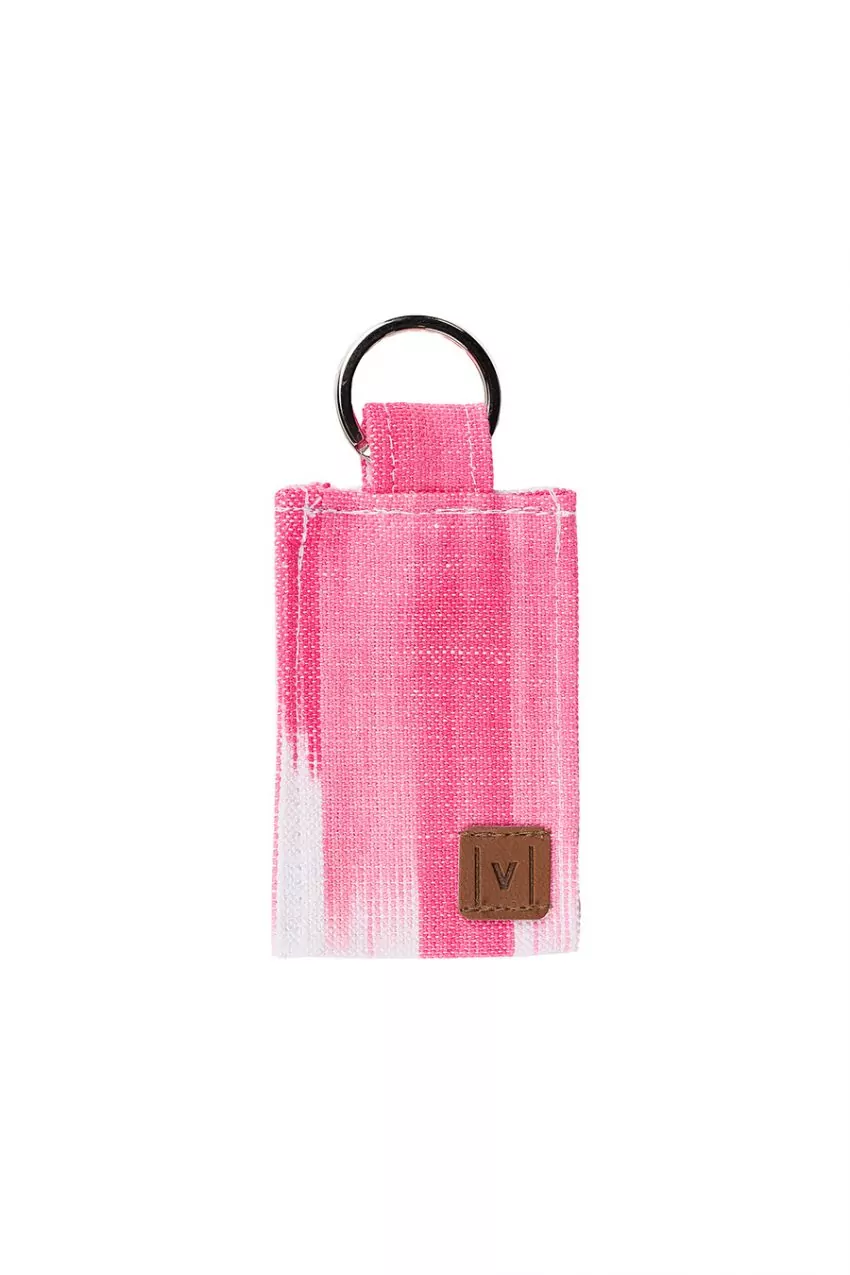 Keychain Mallorcan ikat fabric 105 Pink fuchsia