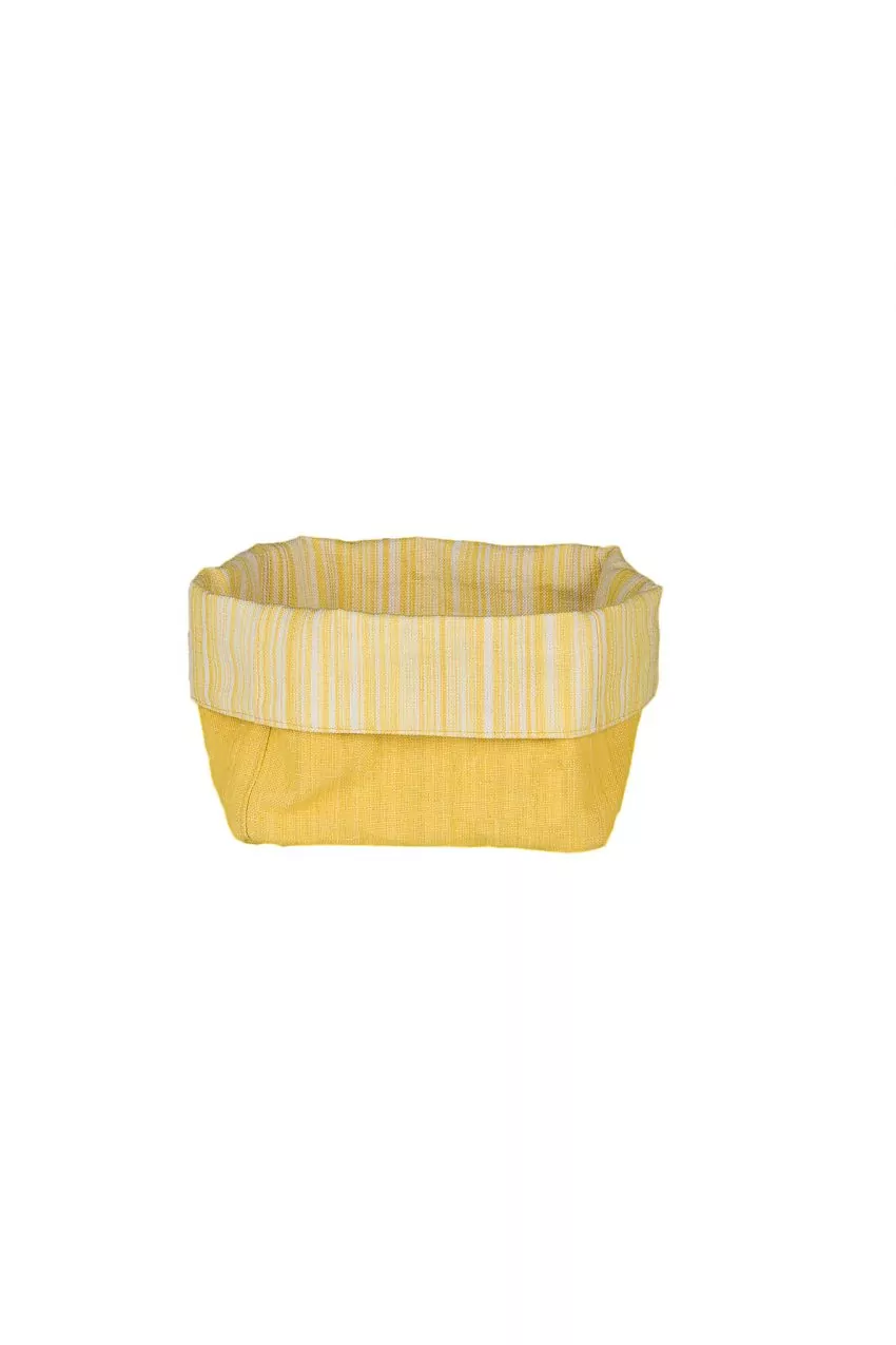 Panera textil con tejido mallorquín modelo 213 en amarillo de Teixits Vicens