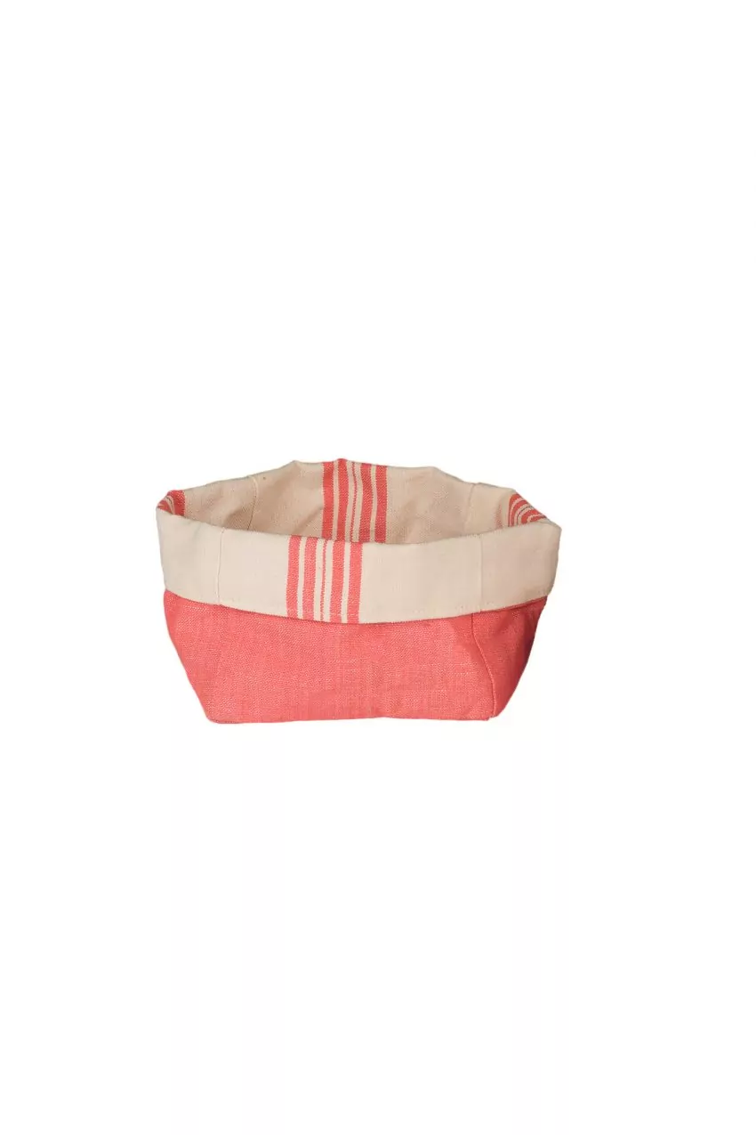 Mallorcan fabric basket 211 Scarlet