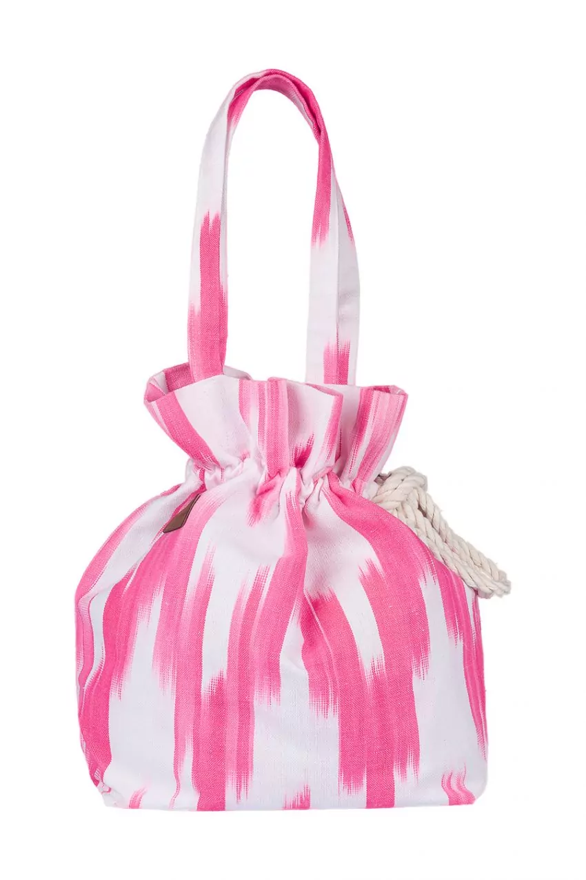 Pucker fabric bag 105 Pink fuchsia