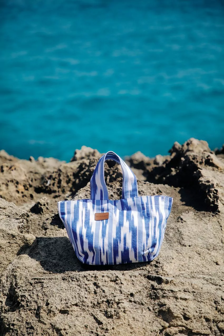 Minibolso Essence of Mallorca tela Mallorquina 109 Azul - Imagen 3