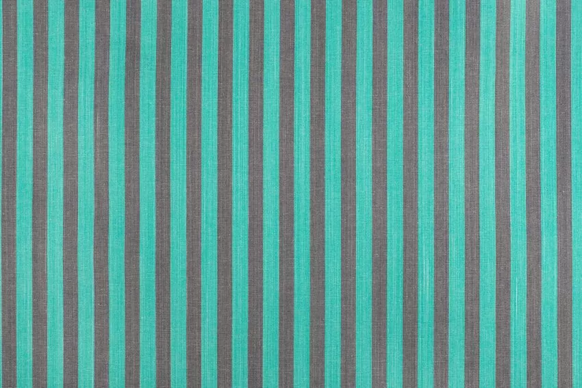 Striped Mallorcan fabric 106 turquoise grey