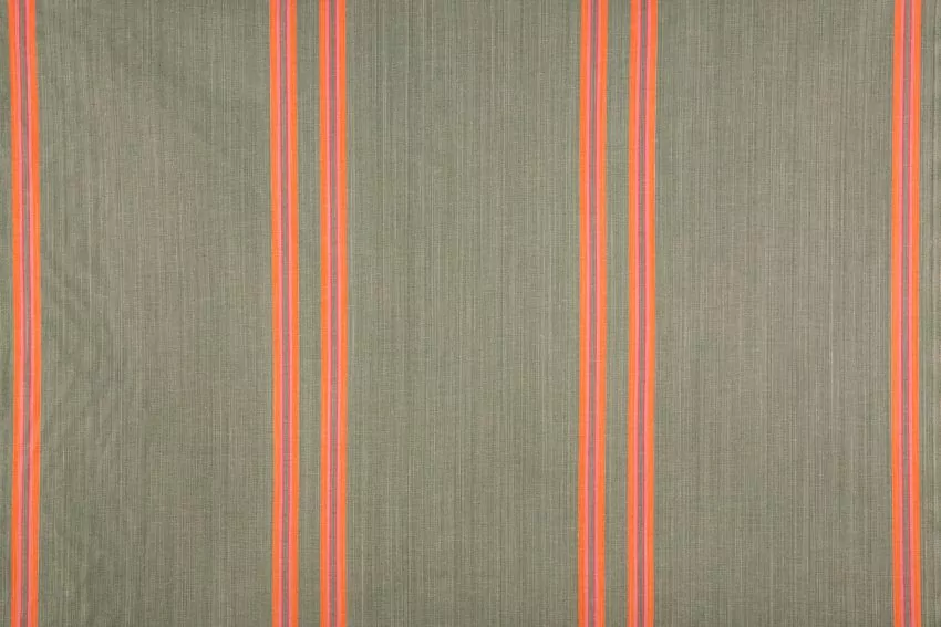 Striped Mallorcan fabric 225 Green Olive