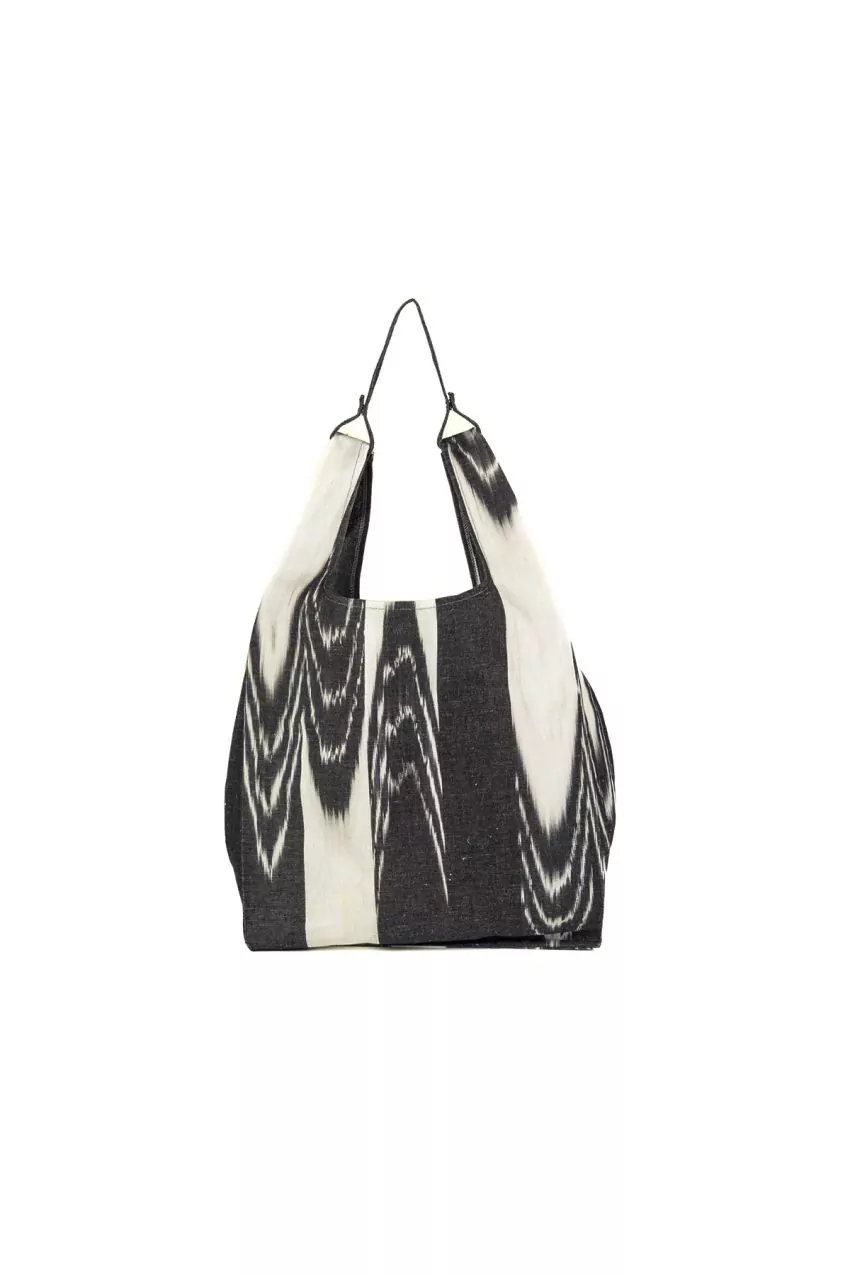 Bossa shopper tela ikat 124 Negre