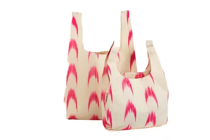 Bossa tela ikat compra 61 Rosa fúcsia - Imatge 2