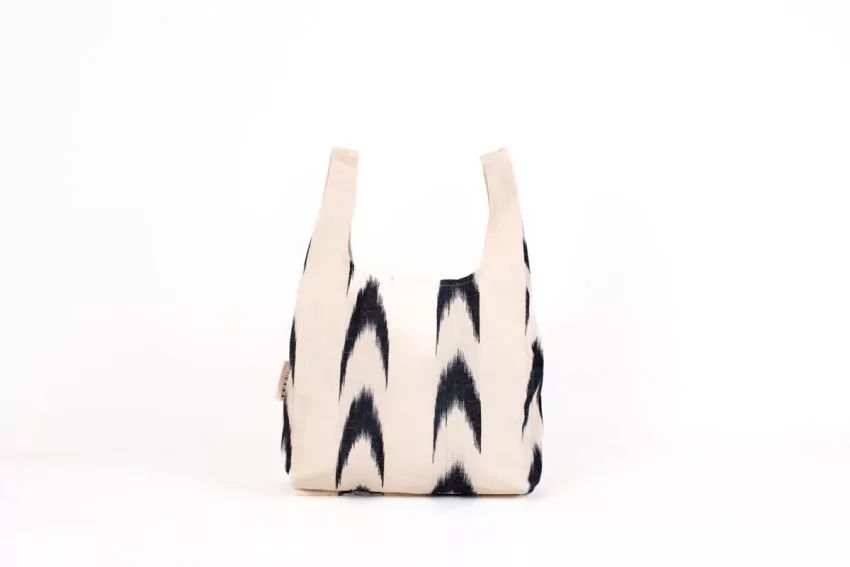 Bossa tela ikat compra 61 Negre - Imatge 2