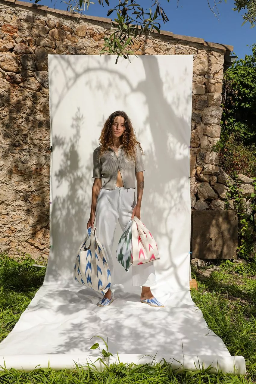Bossa tela ikat compra 61 Negre - Imatge 5