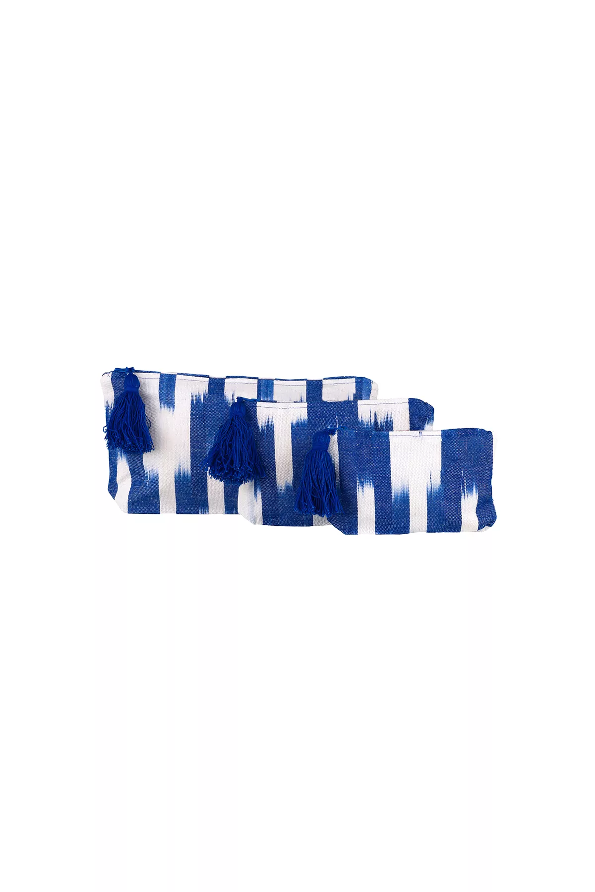 Mallorca fabric Pompom toiletry bag
