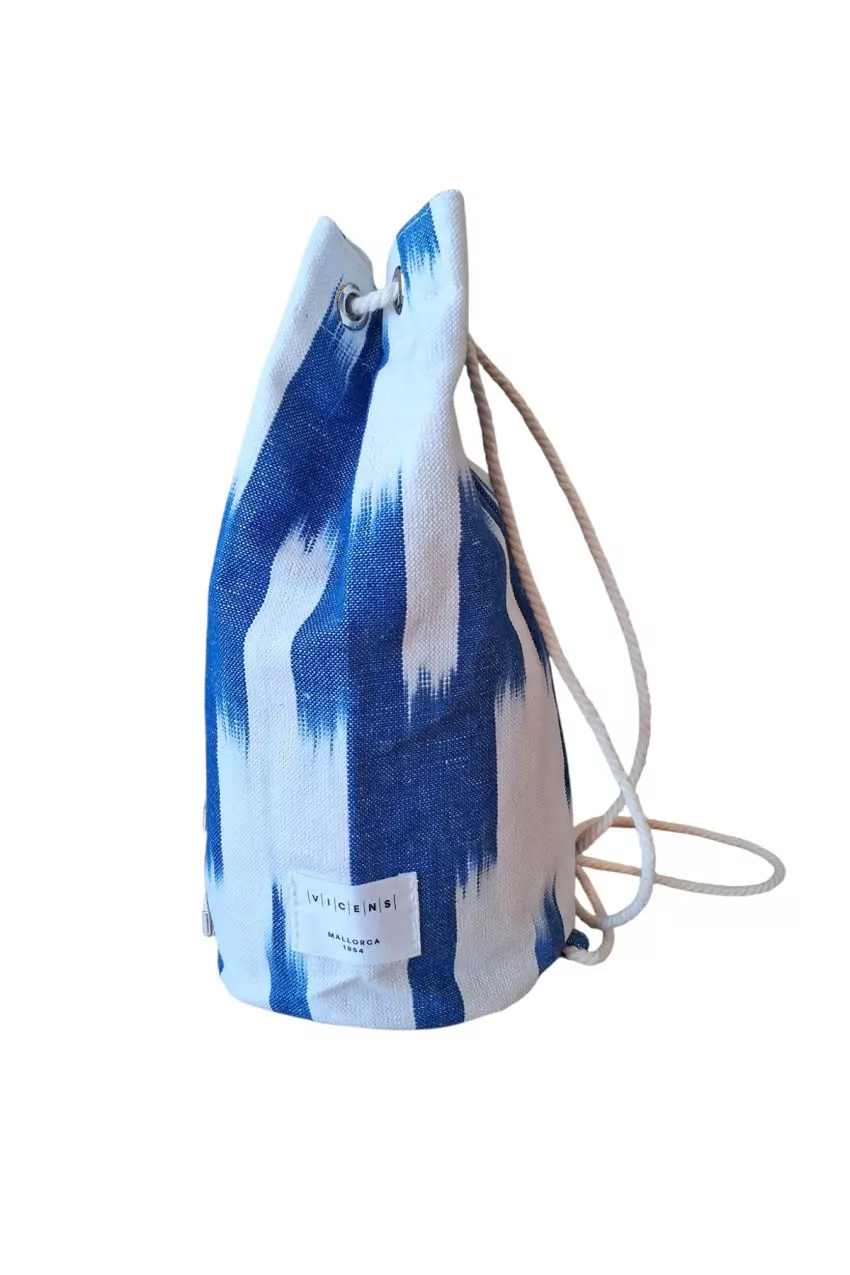 Caleta Backpack Bag Mallorquina Fabric 105 Blue - Image 2